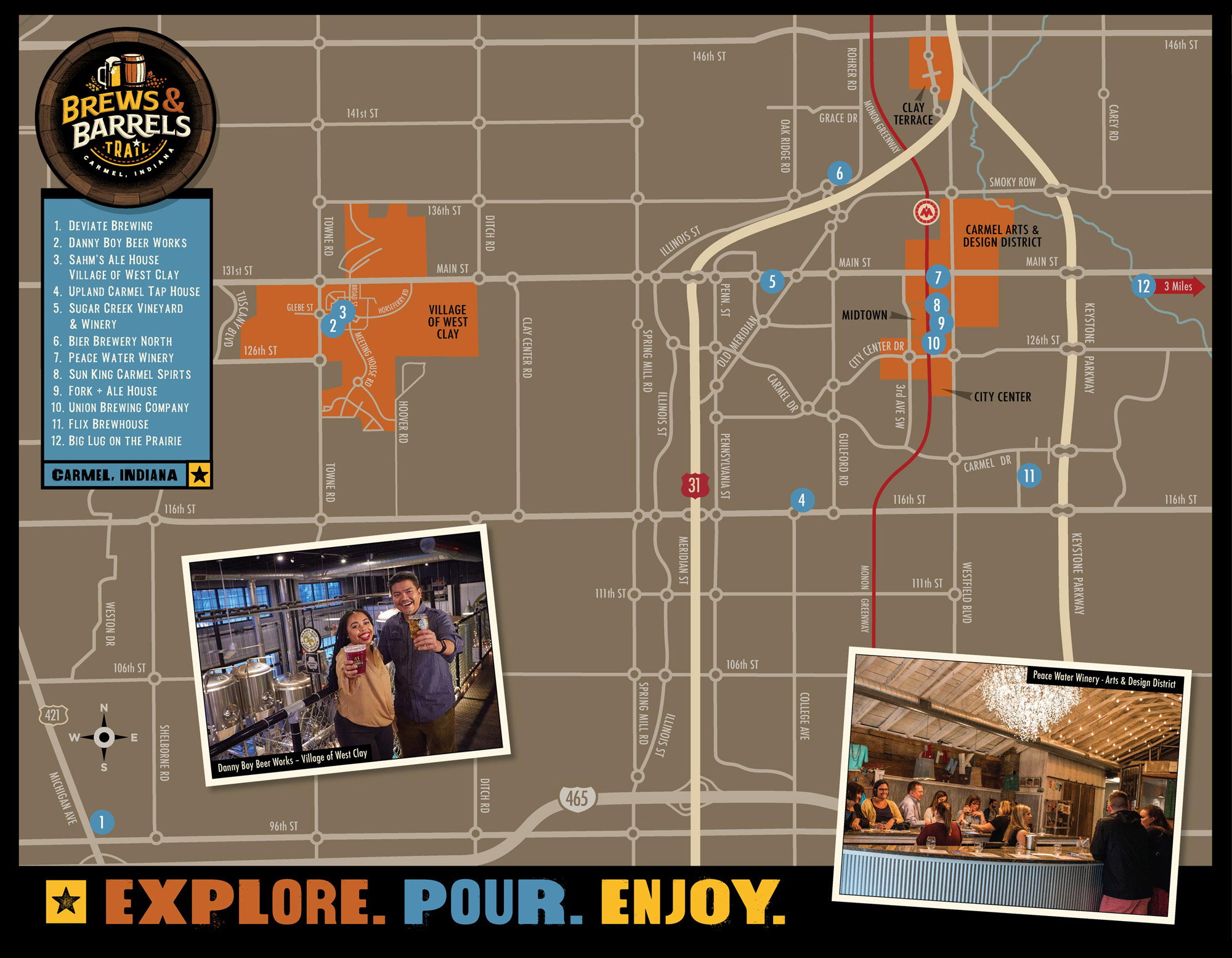 Brews & Barrels Map